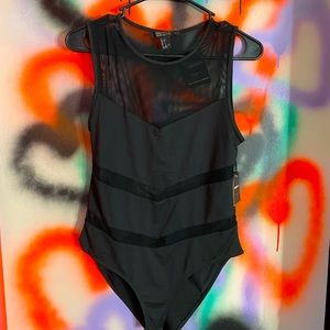 Forever 21 mesh panel body suit